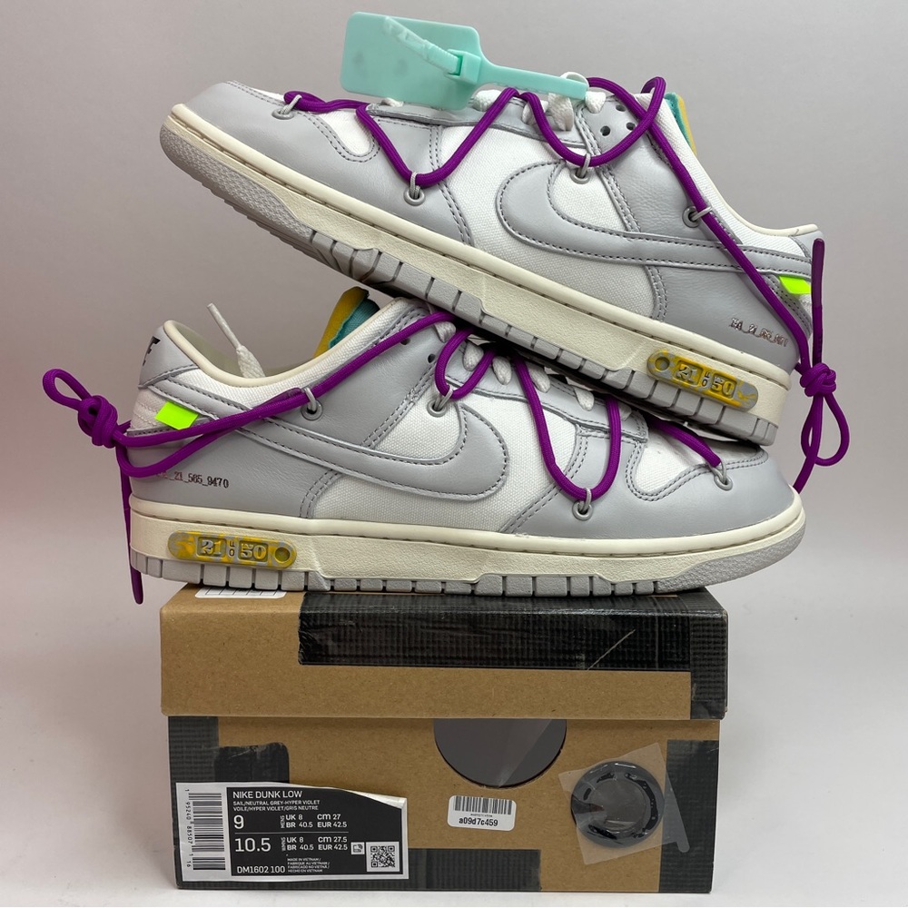Nike Dunk Low X Off-White “Lot 21” 2023 - Picture 1 of 4